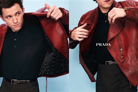 Tom Holland in Prada for Raf & Miuccia SS22 Campaign